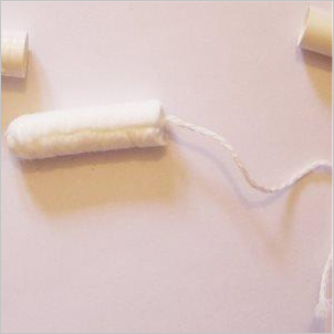 a tampon stuck in you